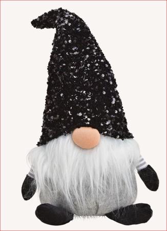Wichtel schwarze Mütze 72 cm hoch